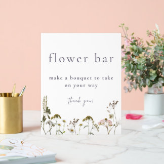 Panneau En Acrylique Bouquet bar de fleurs