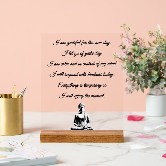 Panneau En Acrylique Buddhist Morning Prayer (Mariage)