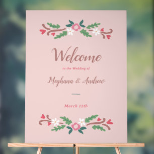 Panneau En Acrylique Bunch floral romantique rustique