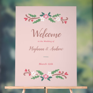 Panneau En Acrylique Bunch floral romantique rustique