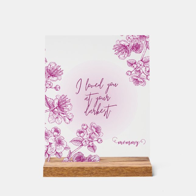 Panneau En Acrylique cadeau acrylique violet (Recto)