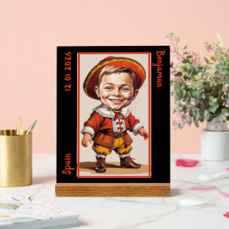 Panneau En Acrylique Cadeau de célébration du patrimoine avec costume f