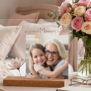 Panneau En Acrylique Cadeau de photo acrylique pour la fête des mères g