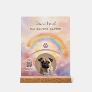Panneau En Acrylique Cadeau de sympathie personnalisé pour chien Scan
