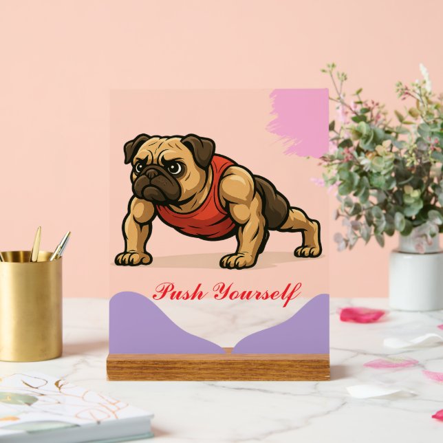 Panneau En Acrylique "Cadeau parfait pour les amateurs de gym et les Am (Mariage)