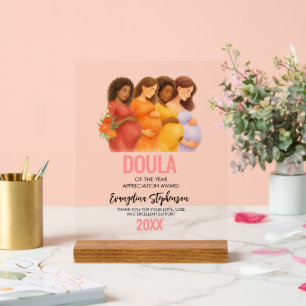 Panneau En Acrylique Cadeau Personnalisable de Remerciement pour la Mei