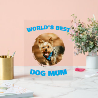 Panneau En Acrylique Cadeau personnalisé minimal meilleur maman papa ch