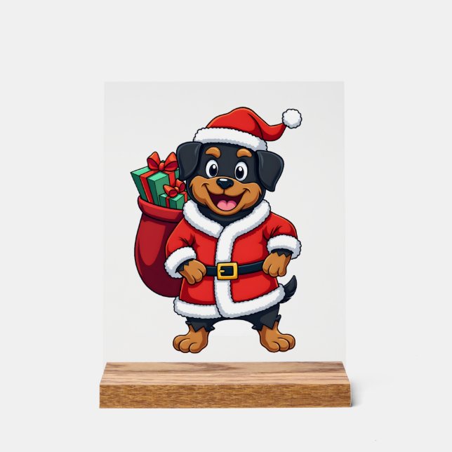 Panneau En Acrylique Cadeau Surprise Pomeranian (Recto)