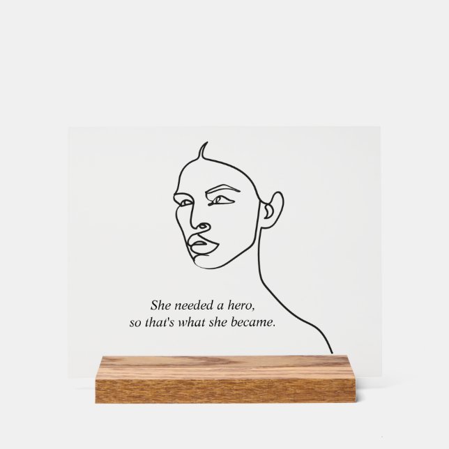 Panneau En Acrylique Cadeaux Personnalisés Modernes (Recto)