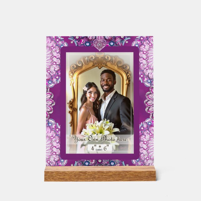 Panneau En Acrylique Cardinal rouge Rosace (Recto)