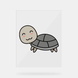 Panneau En Acrylique Caricature de tortue