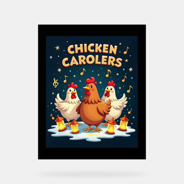 Panneau En Acrylique Caroleurs de poulet (Recto)