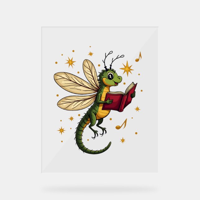 Panneau En Acrylique Caroling Dragonfly (Recto)