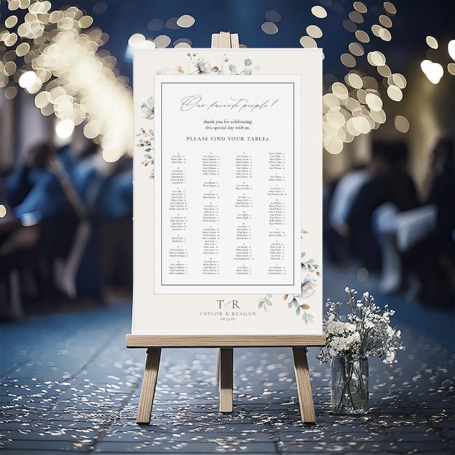 Panneau En Acrylique Carte de siège Fleur sauvage détaillée ID ivoire11 (Créateur téléchargé)