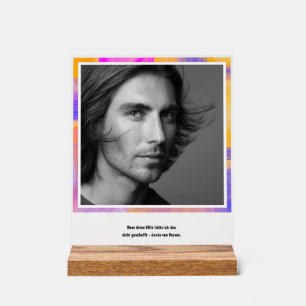 Panneau En Acrylique Carte de vœux de photographie personnalisée