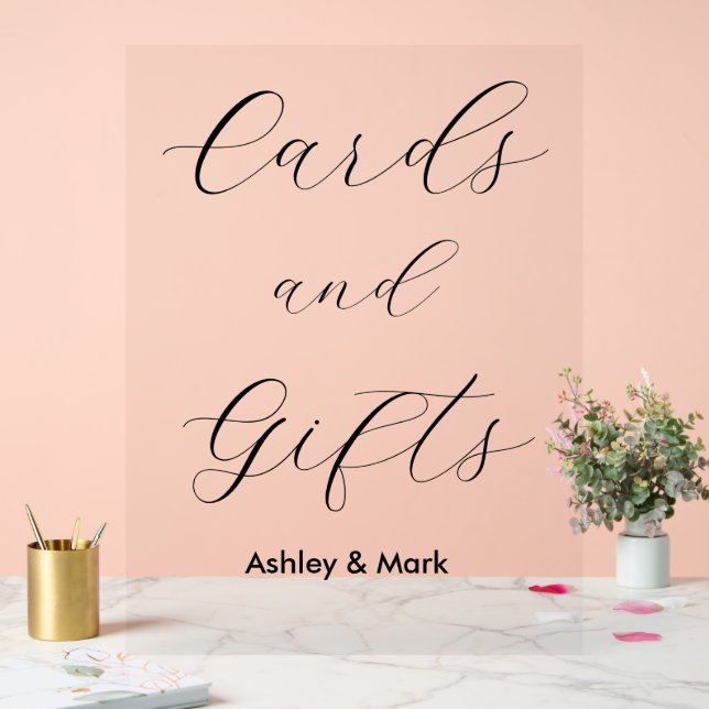 Panneau En Acrylique Cartes Cadeaux Mariage Fiançailles (Mariage)