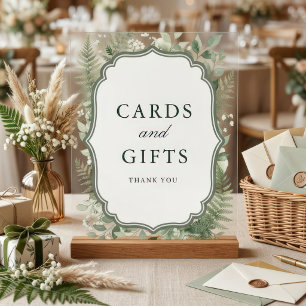 Panneau En Acrylique Cartes de mariage et cadeaux de forêt enchantée aq
