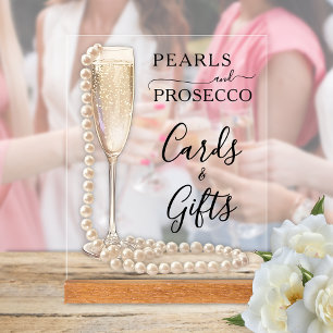 Panneau En Acrylique Cartes et Cadeaux de Réception de Mariage Perles e