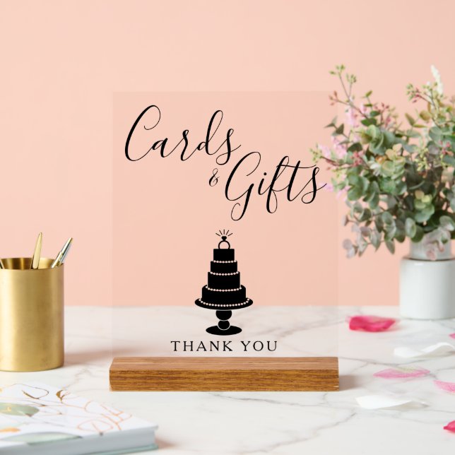 Panneau En Acrylique Cartes et cadeaux mariages (Mariage)