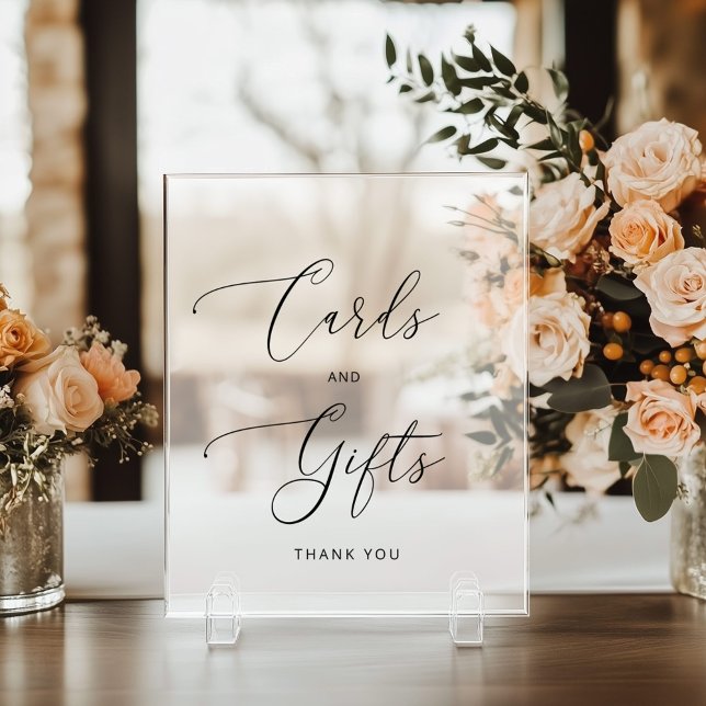 Panneau En Acrylique Cartes minimalistes et cadeaux gelés (Créateur téléchargé)