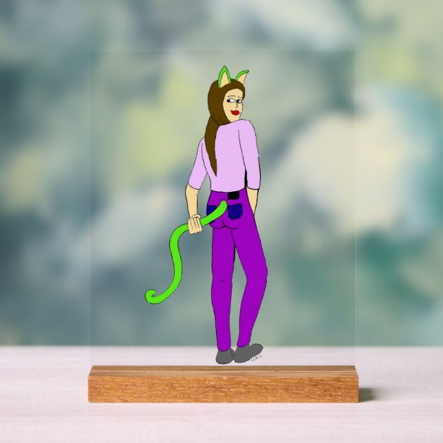 Panneau En Acrylique catgirl (Neutre)