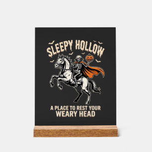 Panneau En Acrylique Cavalier sans tête Sleepy Hollow Halloween T-Shirt
