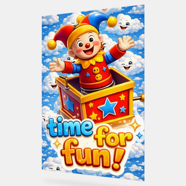 Panneau En Acrylique Célébration du fou (Angle)