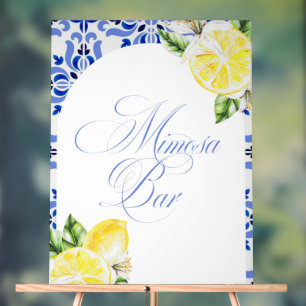 Panneau En Acrylique C'est l'Amour Lemon Carrelage Italien Bleu Enterre