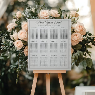 Panneau En Acrylique Chaise de mariage moderne minimaliste grise rayée