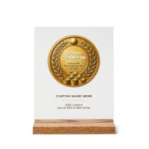 Championnat du Tournoi de Beer Pong Médaille d'Or