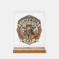 Chat à ressort Chat Steampunk Vintage Art Vectorie