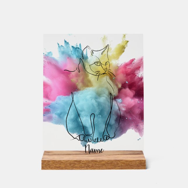 Panneau En Acrylique Chat d'ascenseur (Recto)