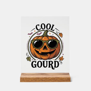 Panneau En Acrylique Chemise Citrouille Cool Gravure Vintage Halloween