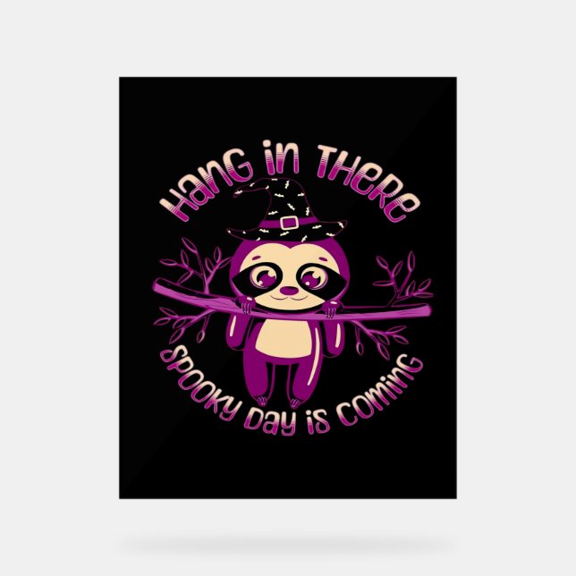 Panneau En Acrylique Chemise classique Halloween Sloth (ver.1) (Recto)