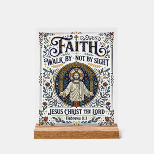 Panneau En Acrylique Chemise d'art d'écriture de journal de Bible de Jé