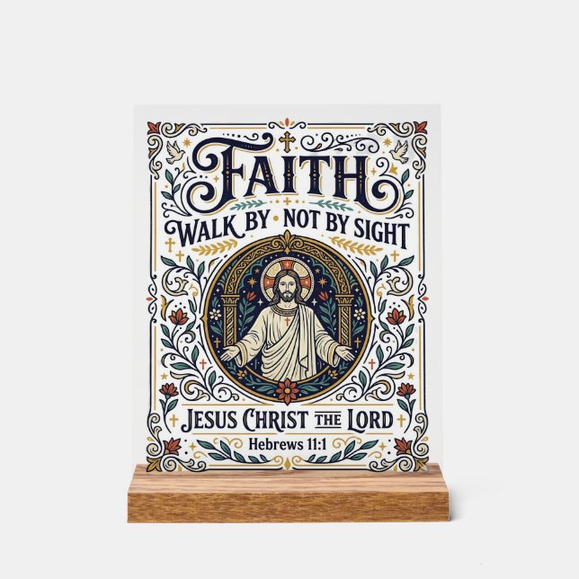 Panneau En Acrylique Chemise d'art d'écriture de journal de Bible de Jé (Recto)