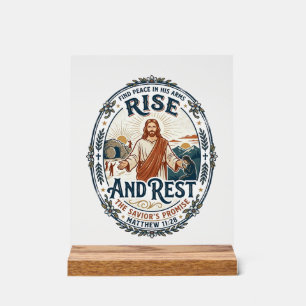Panneau En Acrylique Chemise de communauté de pain au levain Jésus basé