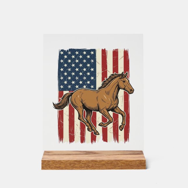 Panneau En Acrylique Chemise de conception de drapeau patriotique de ch (Recto)