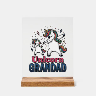 Panneau En Acrylique Chemise de conception de gravure vintage grand-pèr