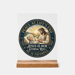 Panneau En Acrylique Chemise de confort de fin de vie Jésus Hospice chr