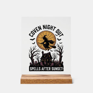 Panneau En Acrylique Chemise de coven hanté Maison de sorcière vintage