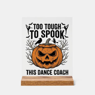 Panneau En Acrylique Chemise de gravure de citrouille Halloween de prof