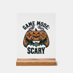 Panneau En Acrylique Chemise de joueur effrayant Art de manette Hallowe