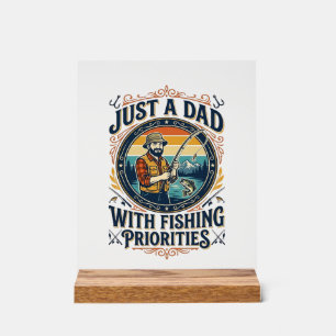 Panneau En Acrylique Chemise de papa de pêche de jour de père Juste un 