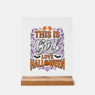 Panneau En Acrylique Chemise fantomatique mignonne vintage Halloween Gi