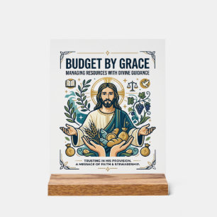 Panneau En Acrylique Chemise Jésus Paix Financière Voyage Sans Dette Ch