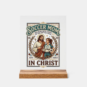 Panneau En Acrylique Chemise Vintage Jésus Volleyball Softball Football