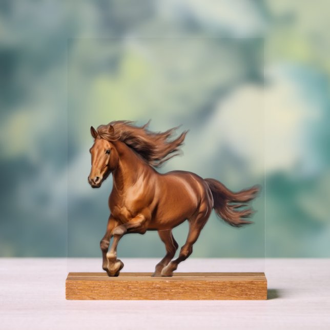 Panneau En Acrylique Cheval (Neutre)