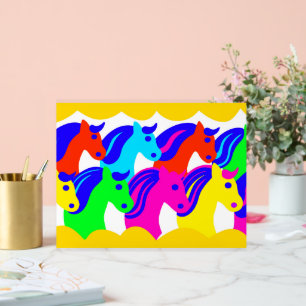 PANNEAU EN ACRYLIQUE CHEVAUX FACE
