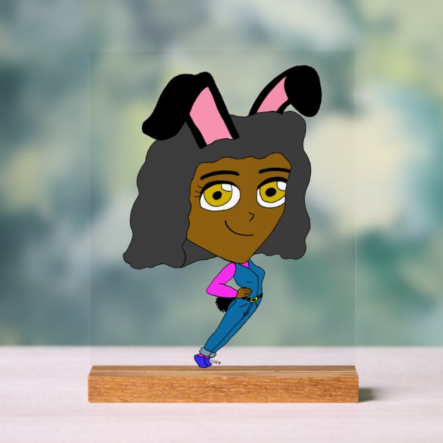 Panneau En Acrylique chibi bunnygirl (Neutre)